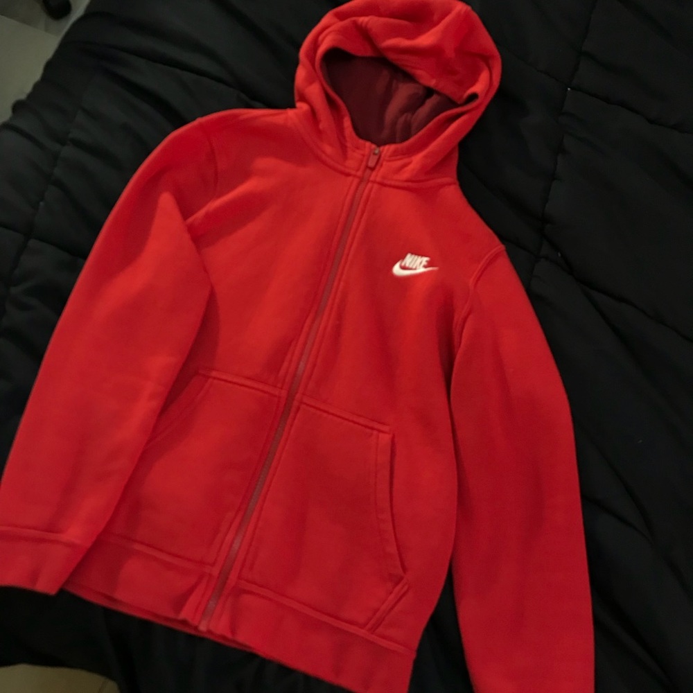 Red bike zip up